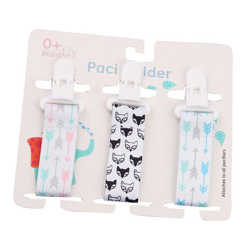 3pcs Baby Pacifier Clip Set