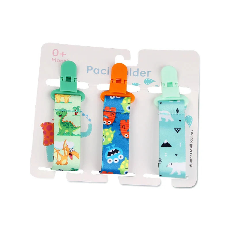 3pcs Baby Pacifier Clip Set