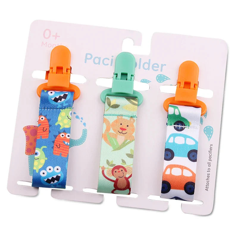 3pcs Baby Pacifier Clip Set