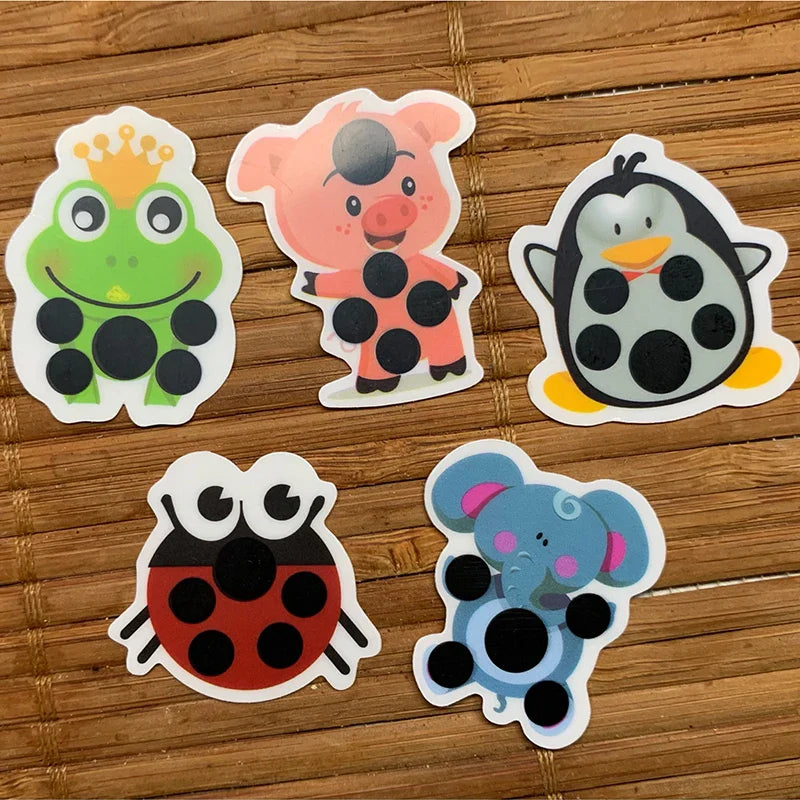 10pcs Baby Cute Cartoon Animal Sticker