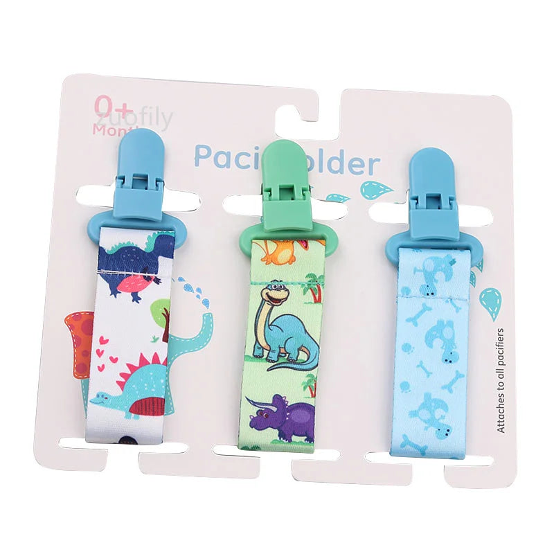 3pcs Baby Pacifier Clip Set