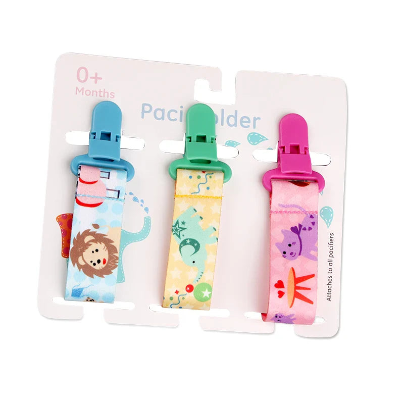 3pcs Baby Pacifier Clip Set