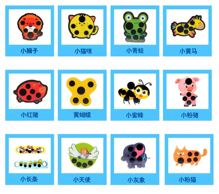 10pcs Baby Cute Cartoon Animal Sticker