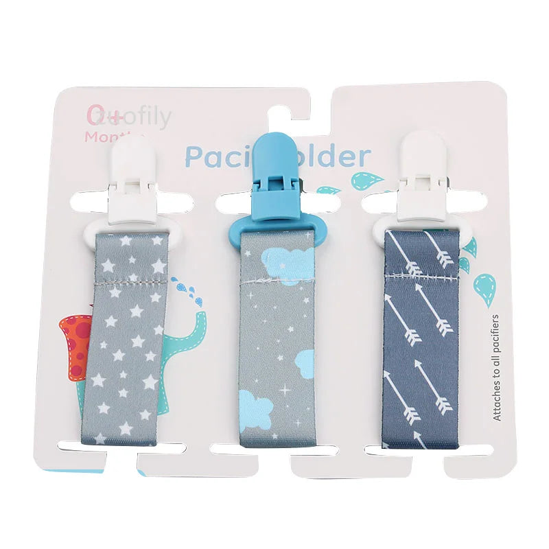 3pcs Baby Pacifier Clip Set