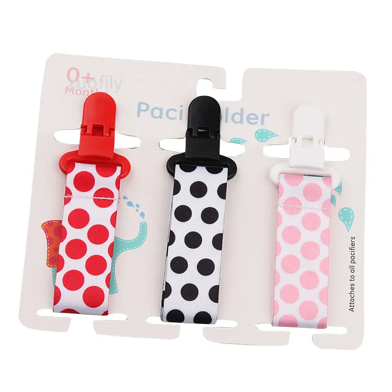 3pcs Baby Pacifier Clip Set