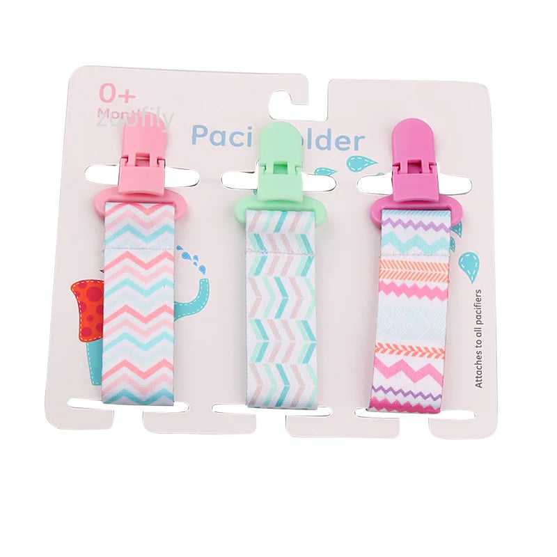 3pcs Baby Pacifier Clip Set