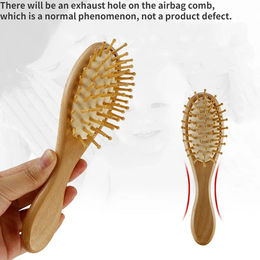 Newborn Baby Wooden Hair Brush