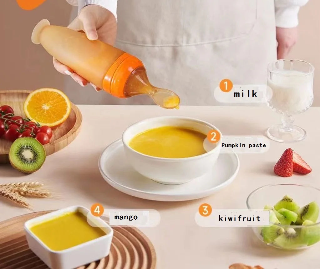 Silicone Baby Food Feeder – BPA-Free Weaning Set
