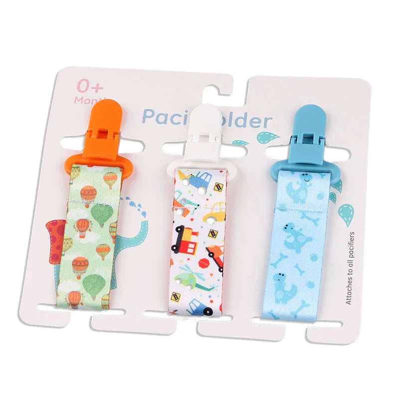 3pcs Baby Pacifier Clip Set