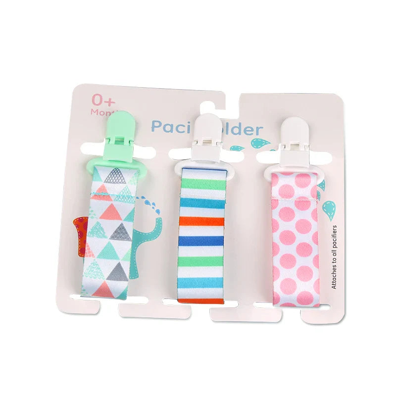3pcs Baby Pacifier Clip Set