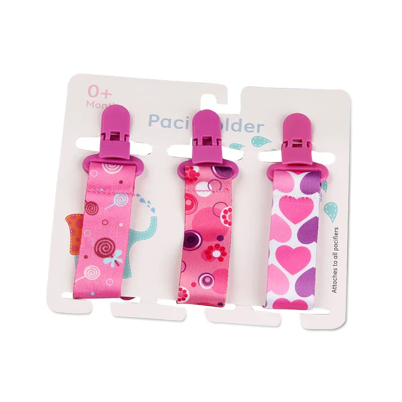 3pcs Baby Pacifier Clip Set