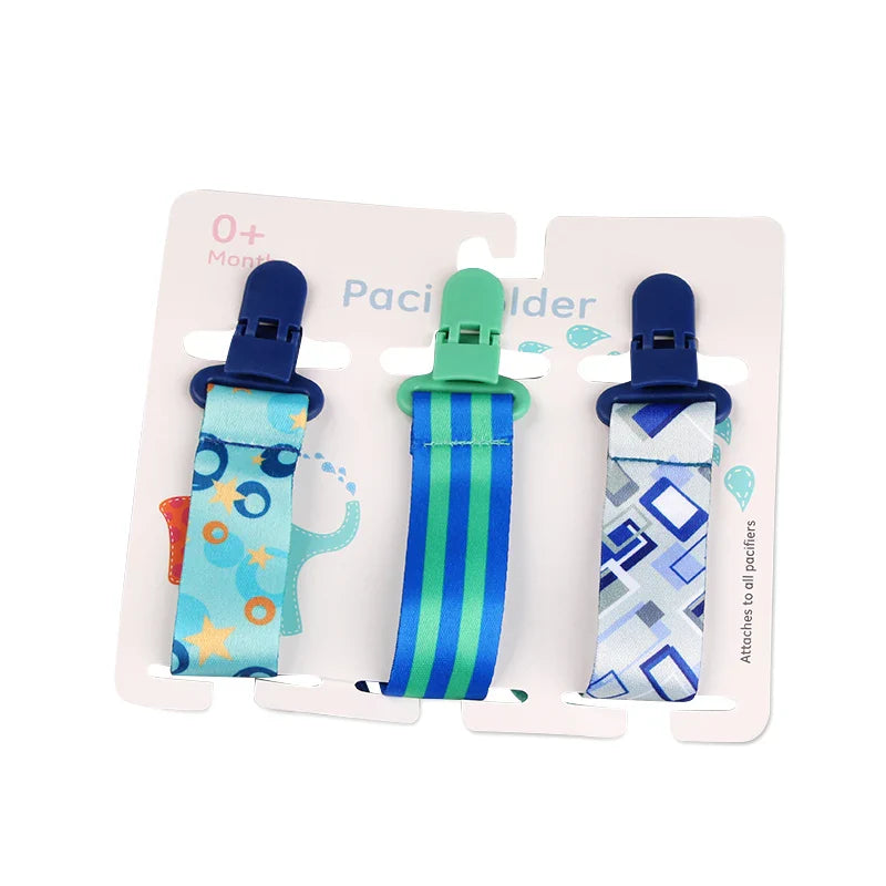 3pcs Baby Pacifier Clip Set