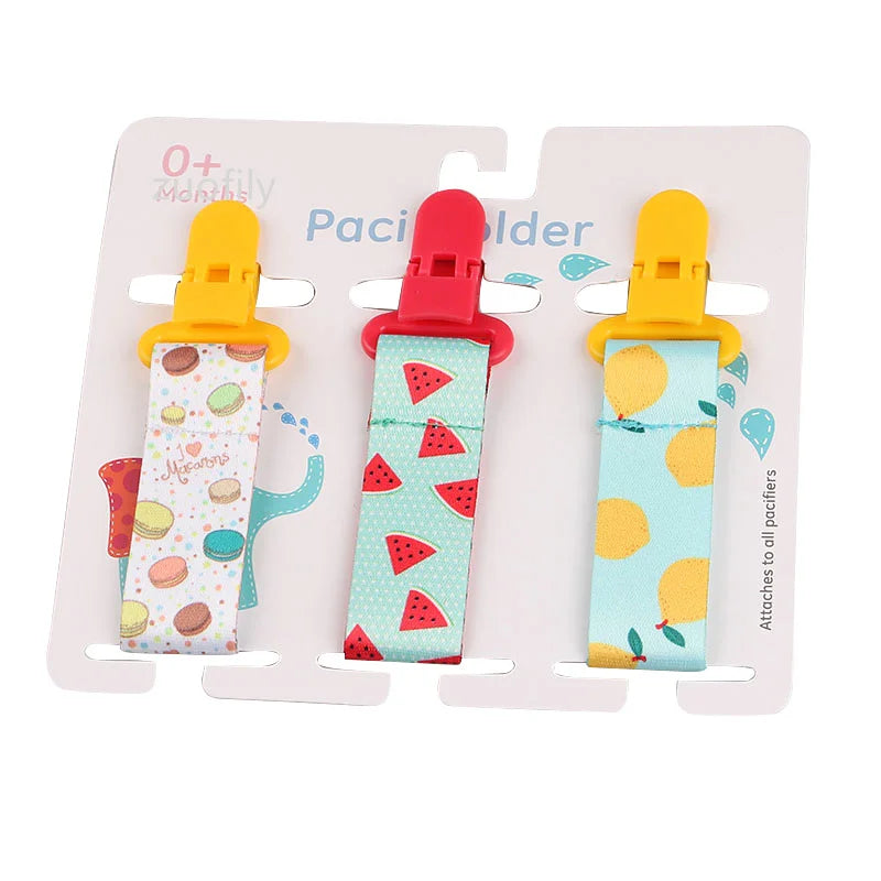 3pcs Baby Pacifier Clip Set