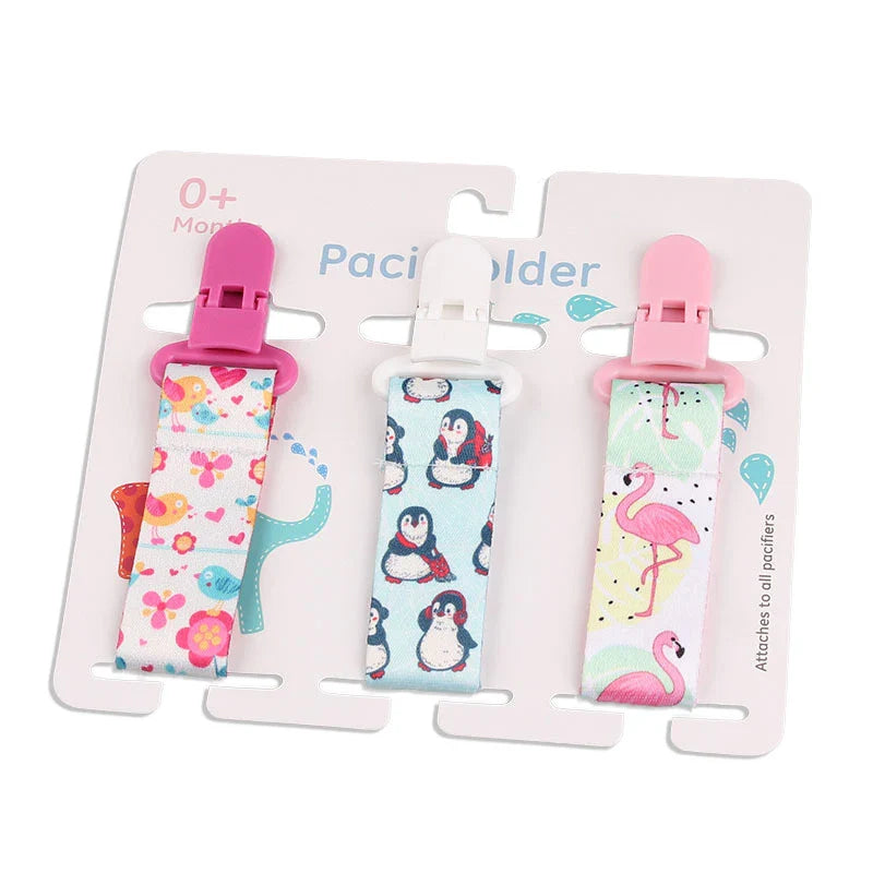 3pcs Baby Pacifier Clip Set