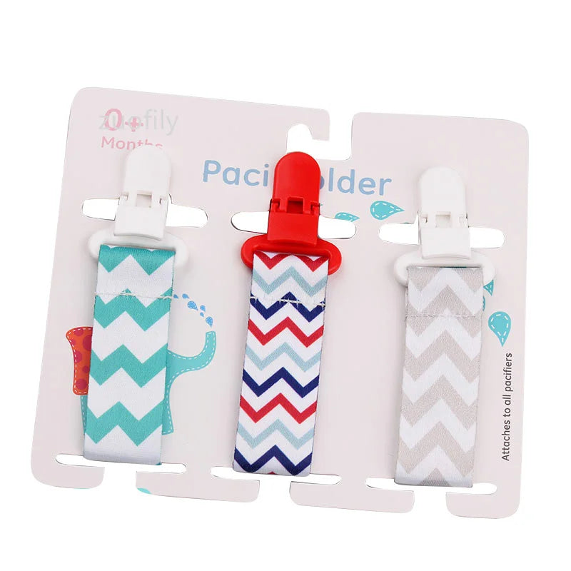 3pcs Baby Pacifier Clip Set