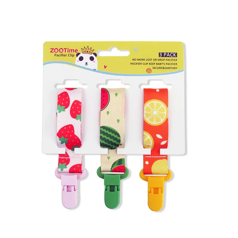 3pcs Baby Pacifier Clip Set