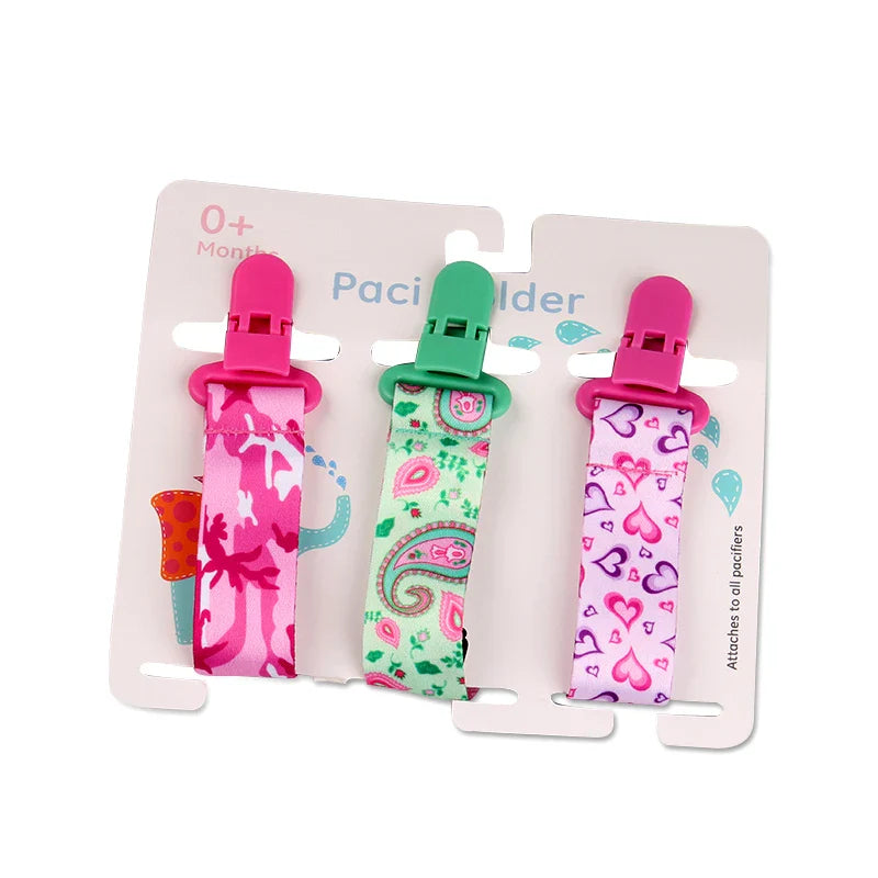 3pcs Baby Pacifier Clip Set