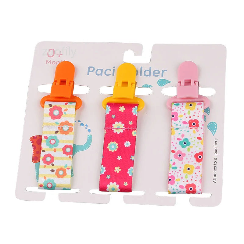3pcs Baby Pacifier Clip Set