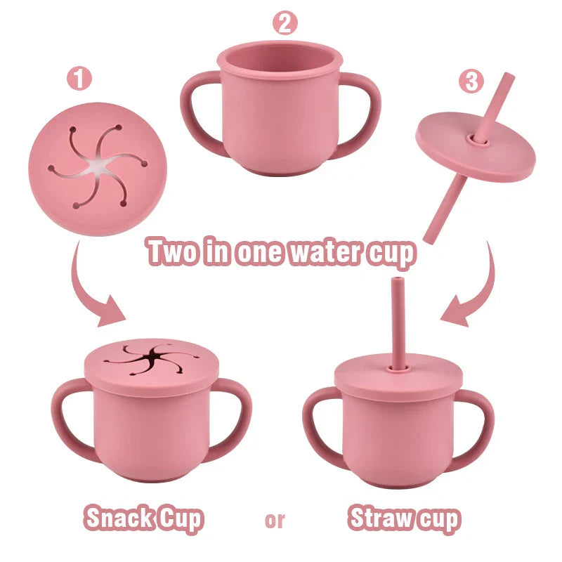 Silicone baby feeding set