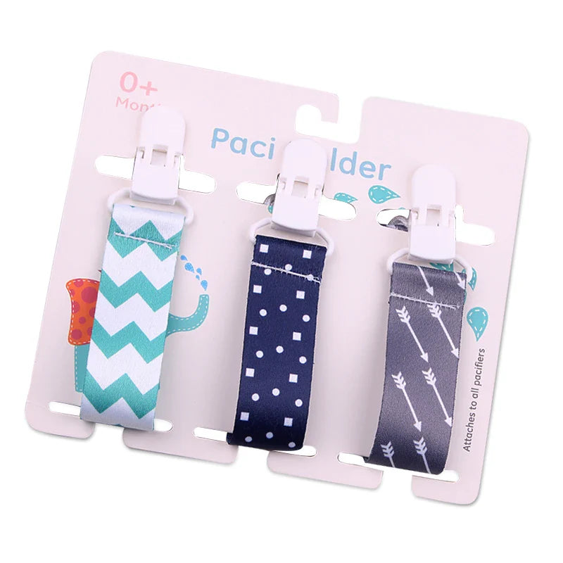 3pcs Baby Pacifier Clip Set