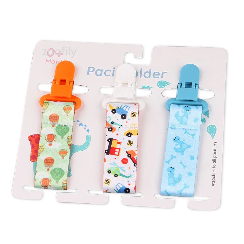 3pcs Baby Pacifier Clip Set