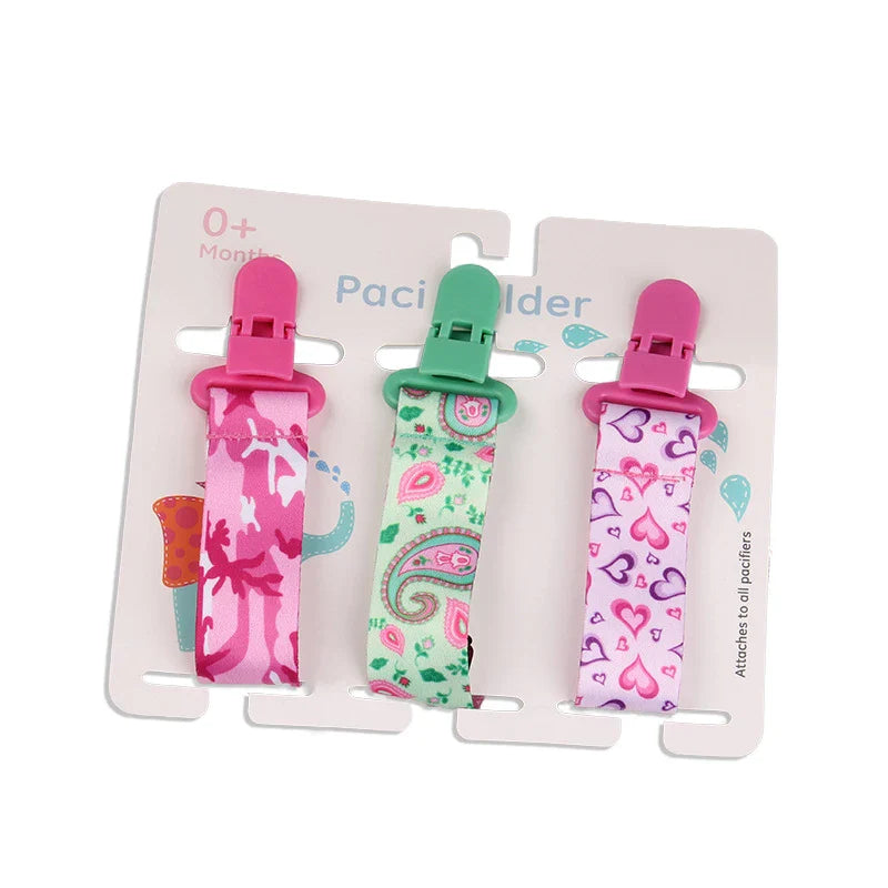 3pcs Baby Pacifier Clip Set