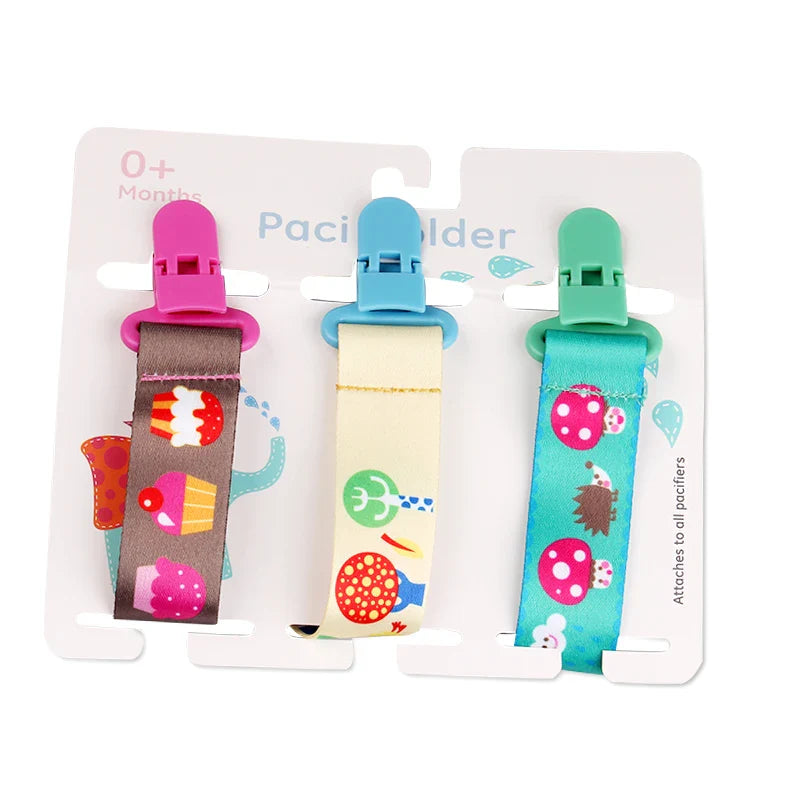 3pcs Baby Pacifier Clip Set