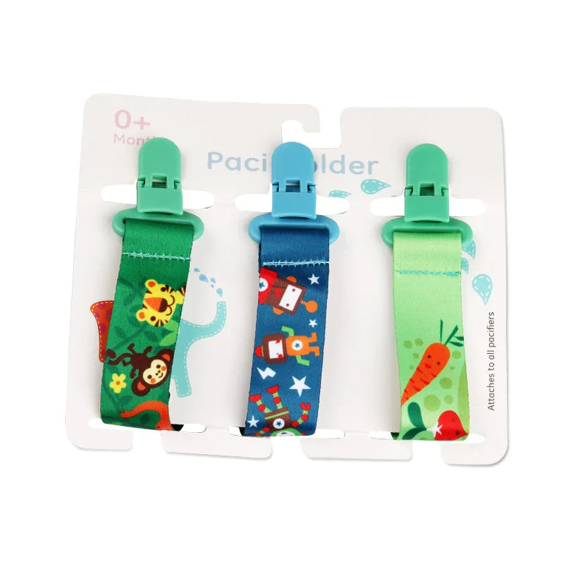 3pcs Baby Pacifier Clip Set