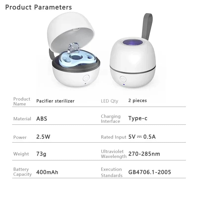 Portable Pacifier Sterilizer Case