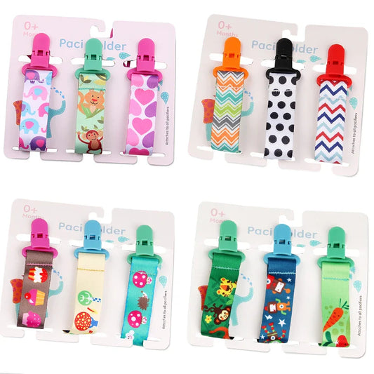 3pcs Baby Pacifier Clip Set