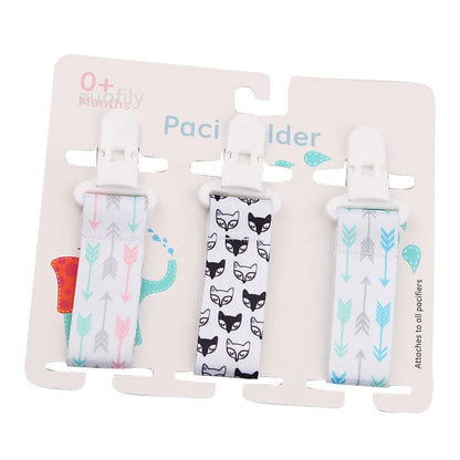 3pcs Baby Pacifier Clip Set