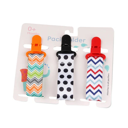 3pcs Baby Pacifier Clip Set
