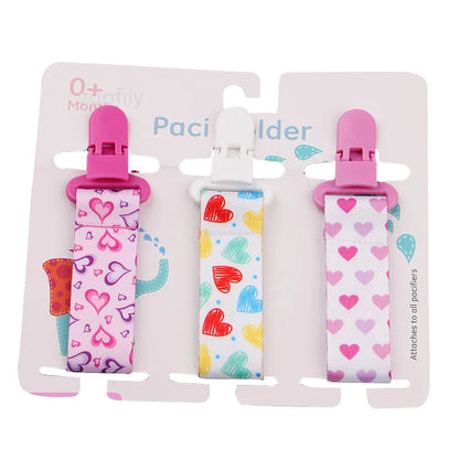 3pcs Baby Pacifier Clip Set