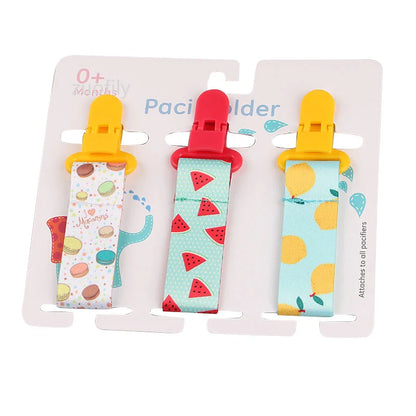 3pcs Baby Pacifier Clip Set