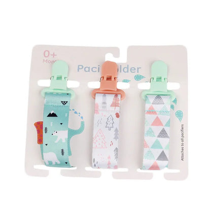 3pcs Baby Pacifier Clip Set