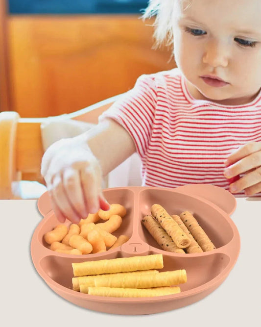 Silicone baby feeding set
