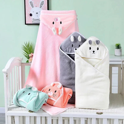 Cartoon Animal Hooded Baby Towels